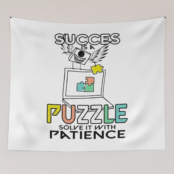 Item preview,  Motivational Puzzle Art - Success is a Puzzle, Strategy Needed designed and sold by koreatvtea.