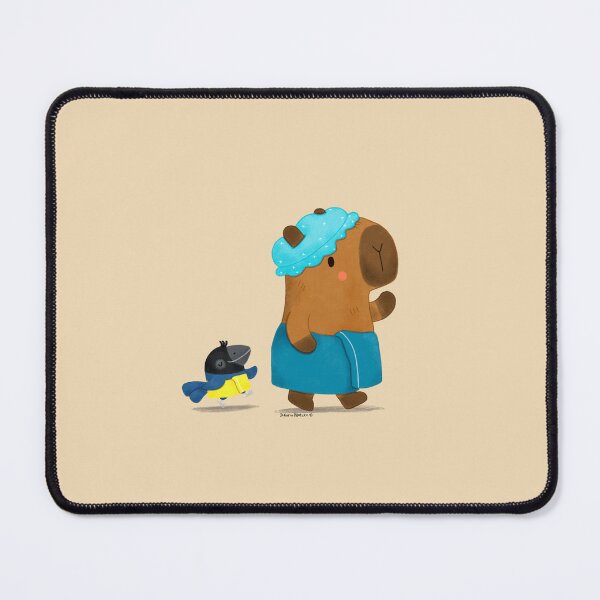 Item preview, Capybara and Bird Bath Time designed and sold by julianamotzko.
