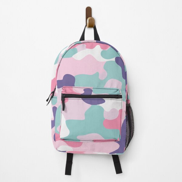 Item preview, camouflage pattern using pastel shades- soft pink, lavender, and light mint. designed and sold by HEMRO.