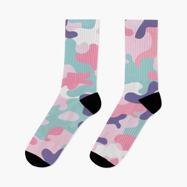 Item preview, camouflage pattern using pastel shades- soft pink, lavender, and light mint. designed and sold by HEMRO.