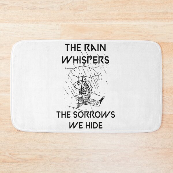 Item preview, The Rain Whispers - Hidden Sorrows Quote - Emotional Design designed and sold by koreatvtea.