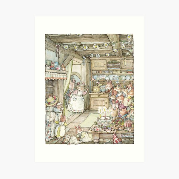 Surprise at Mayblossom cottage Art Print