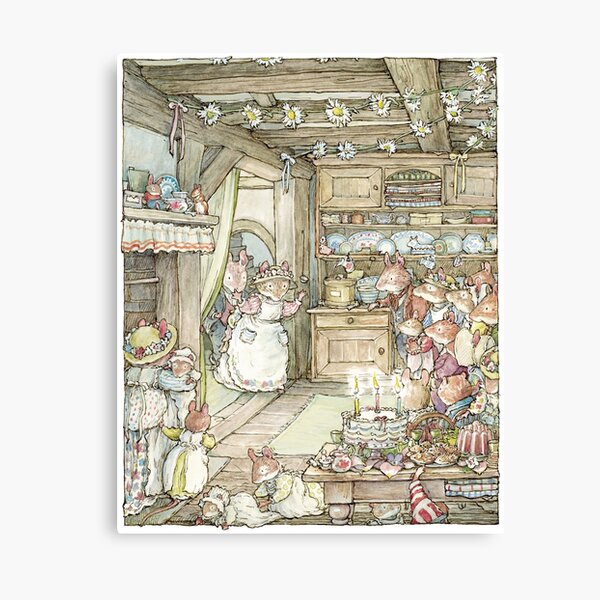 Surprise at Mayblossom cottage Canvas Print