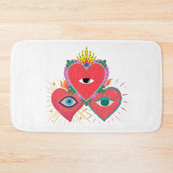 Item preview, Vibrant Hearts ablaze with evil eyes designed and sold by GuesthozGraphix.