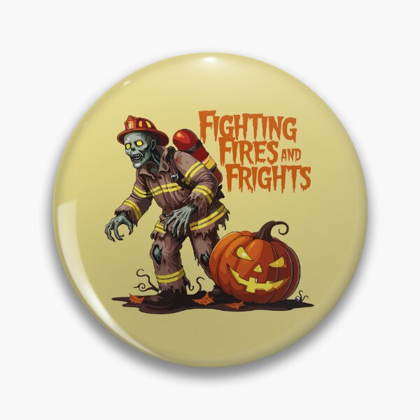 Item preview, Halloween Firefighter Fighting Fires and Frights designed and sold by MaateoDesign.