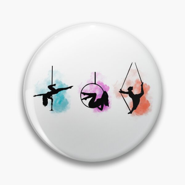 Item preview, Pole and aerial trio silhouette designed and sold by Dance-health.