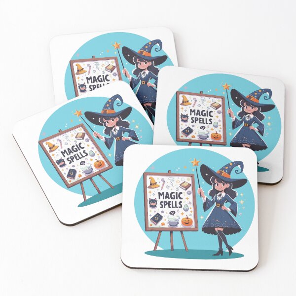 Item preview, Cute Witch with Magic Spells | Halloween 2024 | V3 designed and sold by BDLuck2021.
