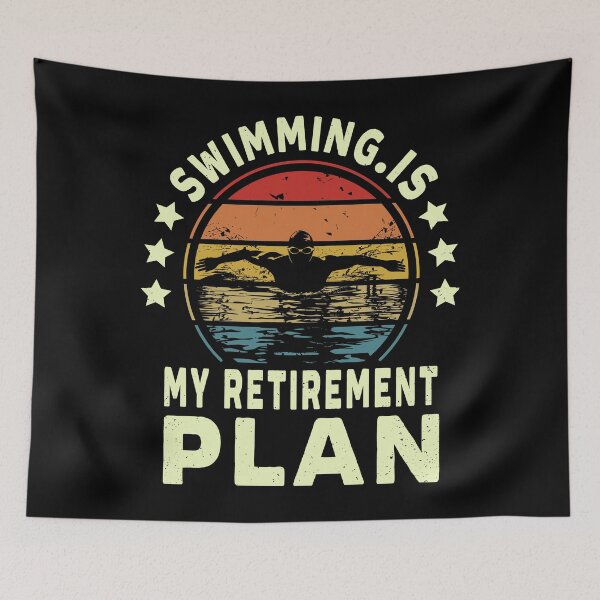 Item preview, Swimming Is My Retirement Plan Funny Retired Swimmers Quote designed and sold by saadabs.