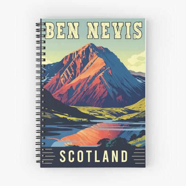 Item preview, Conquer the Heights of Ben Nevis in Scotland - Vintage Travel Art designed and sold by turtlestart.