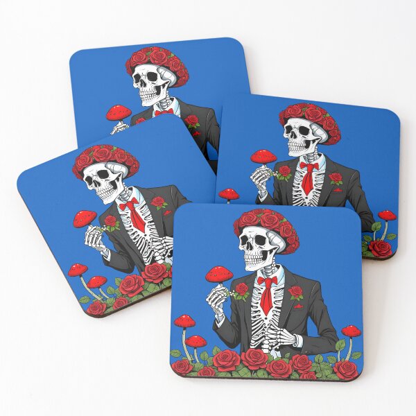 Item preview, Skeleton Red Roses and Beautiful Mushrooms designed and sold by HippieFarms11.