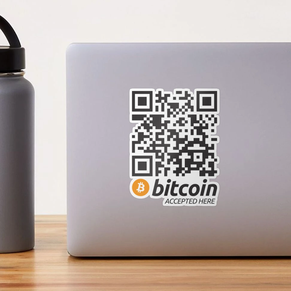 Bitcoin Accepted Here Blockchain Wallet QR Code 