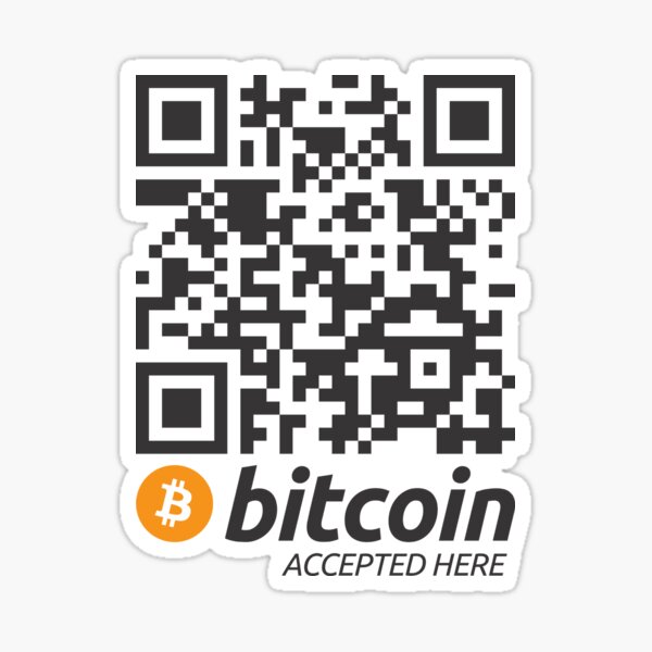 Bitcoin Qr Code Stickers for Sale