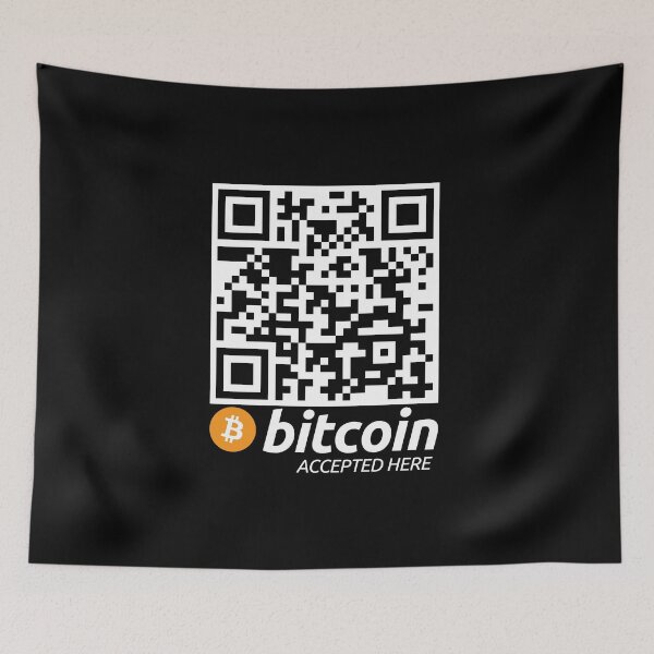 Item preview, Bitcoin Accepted Here Blockchain Wallet QR Code  designed and sold by goodspy.