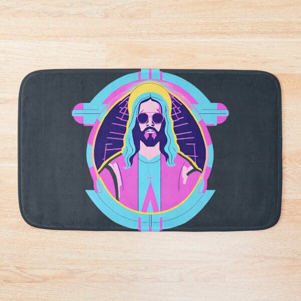 Item preview, Hip Jesus with Electric Halo Cyberpunk Art D50 designed and sold by pixelandcrafted.