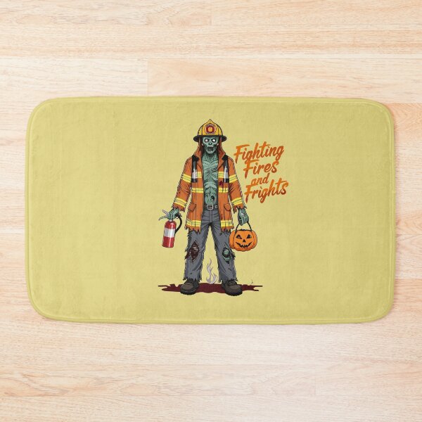 Item preview, Halloween Firefighter Fighting Fires and Frights designed and sold by MaateoDesign.