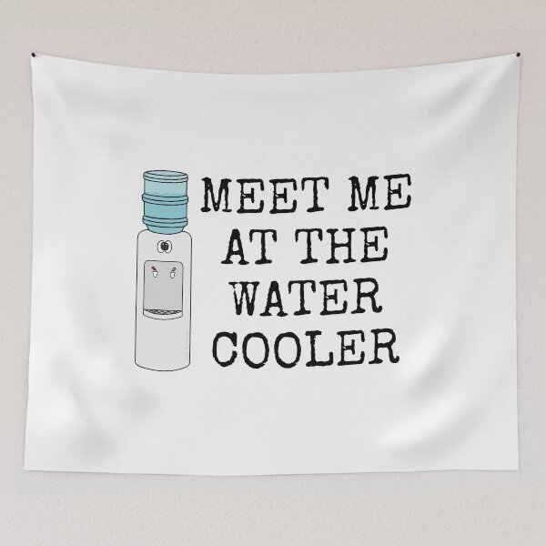 Item preview, Meet Me At The Water Cooler, Office Funny designed and sold by doodlerob.