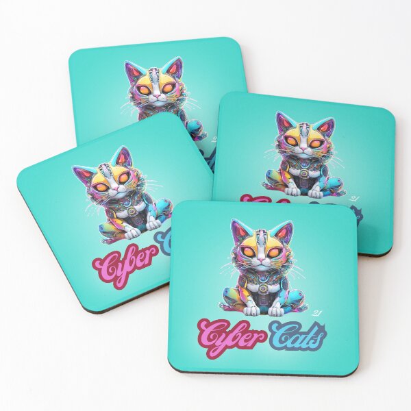 Item preview, Cyber Cats - Cyber Cat 21 designed and sold by Monika Turemka.