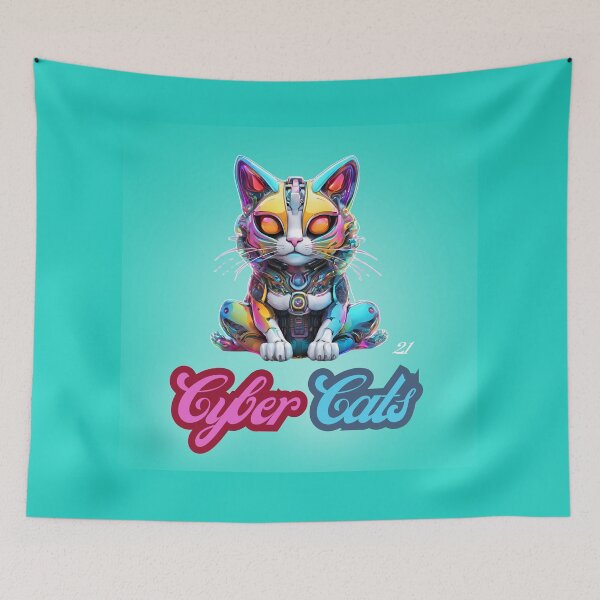 Item preview, Cyber Cats - Cyber Cat 21 designed and sold by Monika Turemka.
