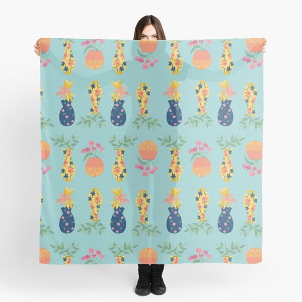 Tropical Vase Pattern Scarf