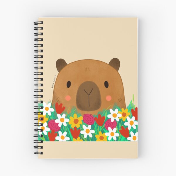 Aperçu de l'œuvre Fleurs de Capybara créée et vendue par julianamotzko.