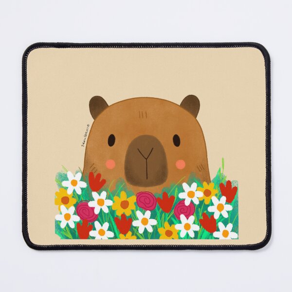 Aperçu de l'œuvre Fleurs de Capybara créée et vendue par julianamotzko.