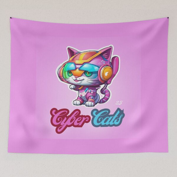 Item preview, Cyber Cats - Cyber Cat 23 designed and sold by Monika Turemka.
