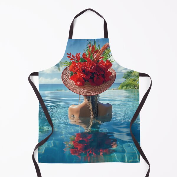 Item preview, "Harmonious Colors, Couture Hat in Pool" designed and sold by MacroArtHub.