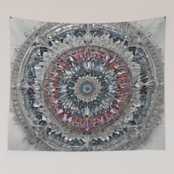 Item preview, Metallic Rebirth Crystalline Mandala designed and sold by MandalasShops.