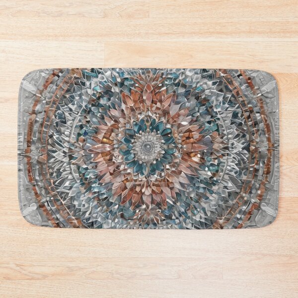 Item preview, Shiny Alloy Mandala: A Vortex of Metallic Elegance designed and sold by MandalasShops.