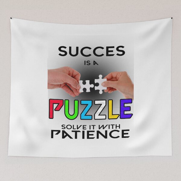 Item preview, Quote Art - Success Puzzle and Strategy - Motivational Design designed and sold by koreatvtea.