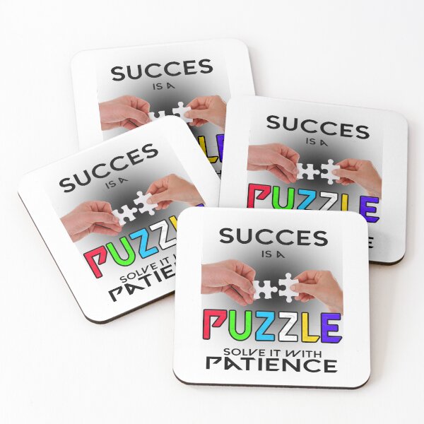 Item preview, Quote Art - Success Puzzle and Strategy - Motivational Design designed and sold by koreatvtea.