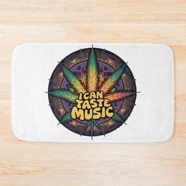 Item preview, I Can Taste Music - Marijuana Leaf Design-White designed and sold by JLEmporium.