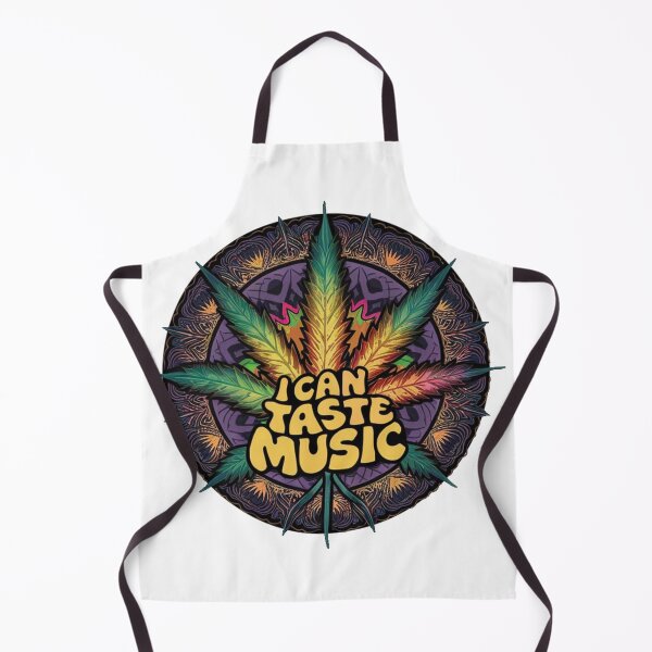 Item preview, I Can Taste Music - Marijuana Leaf Design-White designed and sold by JLEmporium.