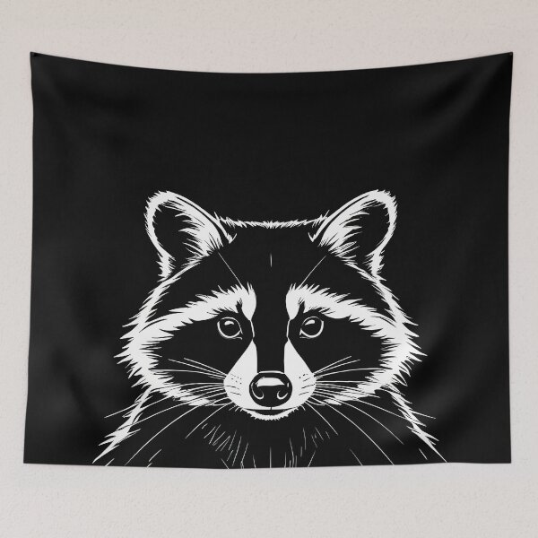 Item preview, Racoon minimalism art  designed and sold by ChaosEdits.