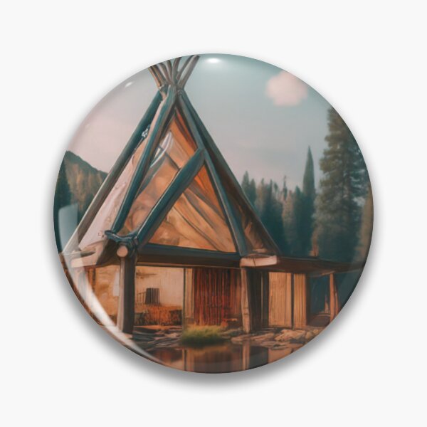 Item preview, Native American Teepee in the Woods designed and sold by BestArtByArvind.