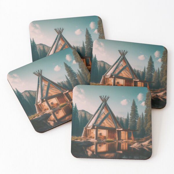 Item preview, Native American Teepee in the Woods designed and sold by BestArtByArvind.