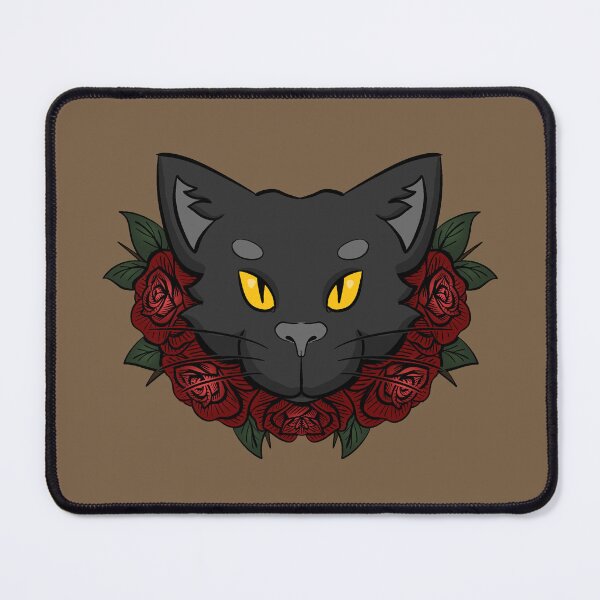 Item preview, Black Cat Roses - Brown designed and sold by mgrugart.
