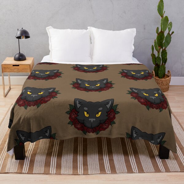 Item preview, Black Cat Roses - Brown designed and sold by mgrugart.