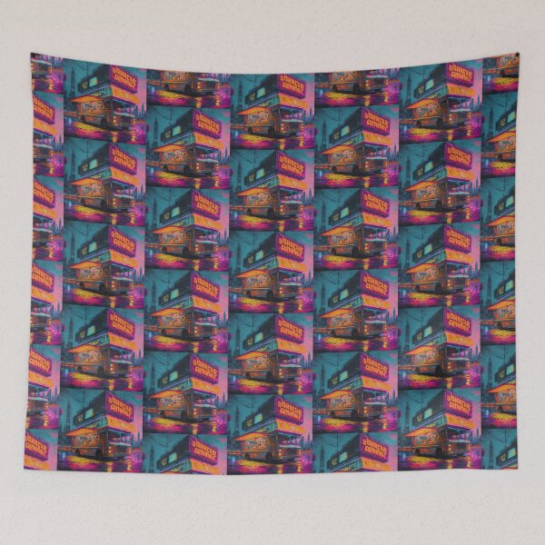 Item preview, City Food Truck at Night designed and sold by BestArtByArvind.