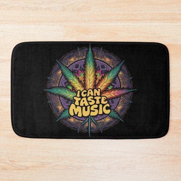 Item preview, I Can Taste Music - Marijuana Leaf Design-Black designed and sold by JLEmporium.