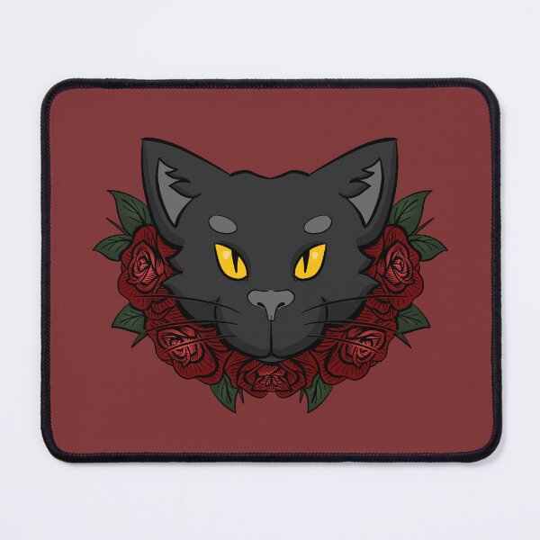 Item preview, Black Cat Roses - Red designed and sold by mgrugart.