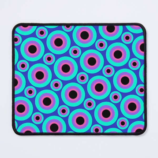 Item preview, Colorful Alternating Size Circles Dots & Eyes designed and sold by EvergreenMotifs.