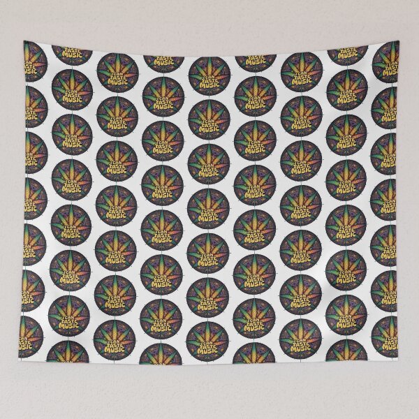 Item preview, I Can Taste Music - Marijuana Leaf Design-White designed and sold by JLEmporium.