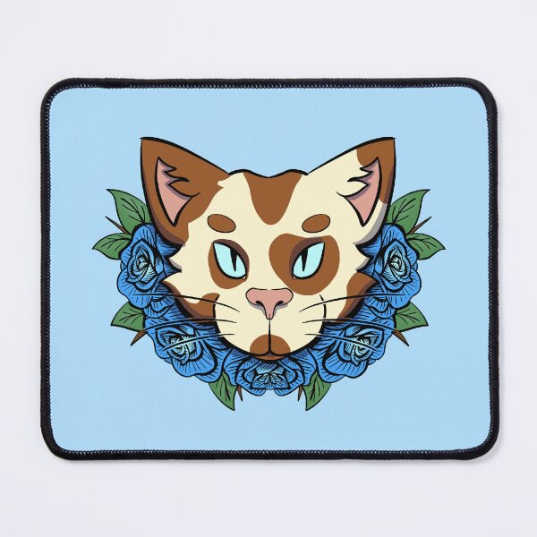 Item preview, Calico Cat Roses - Blue designed and sold by mgrugart.