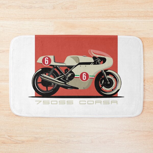 Item preview, Ducati 750SS Corsa vintage Race Bike illustration designed and sold by blackdogshop.