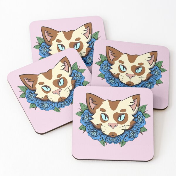 Item preview, Calico Cat Roses - Pink designed and sold by mgrugart.