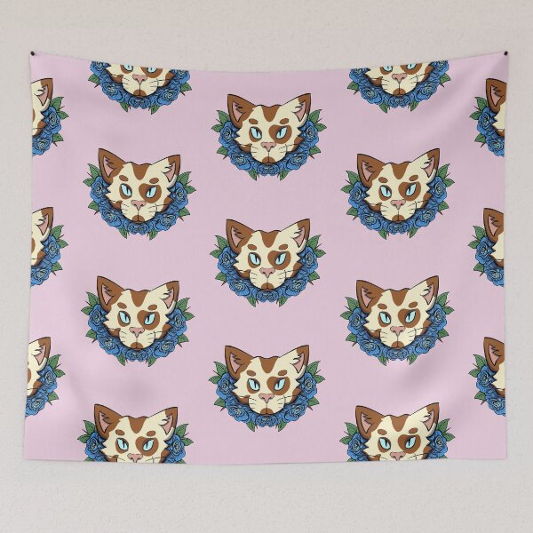 Item preview, Calico Cat Roses - Pink designed and sold by mgrugart.