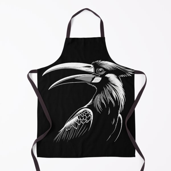 Item preview, Tucan black and white line art designed and sold by ChaosEdits.