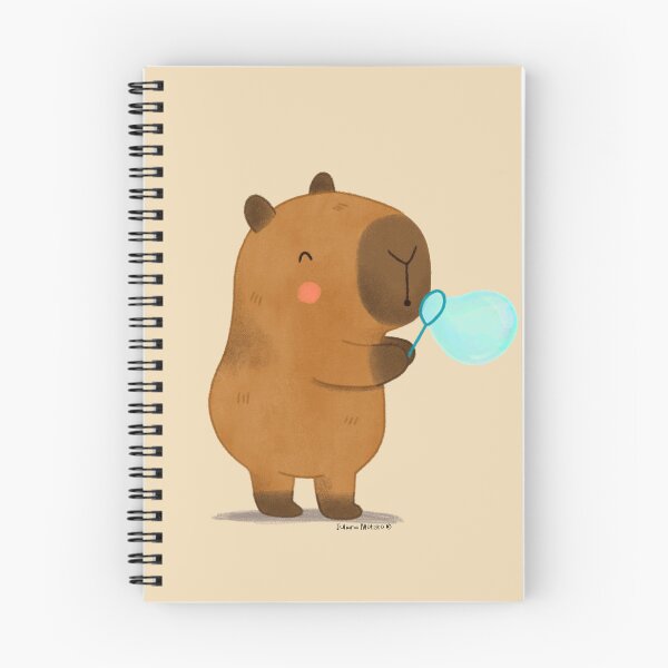 Item preview, Capybara making bubbles designed and sold by julianamotzko.