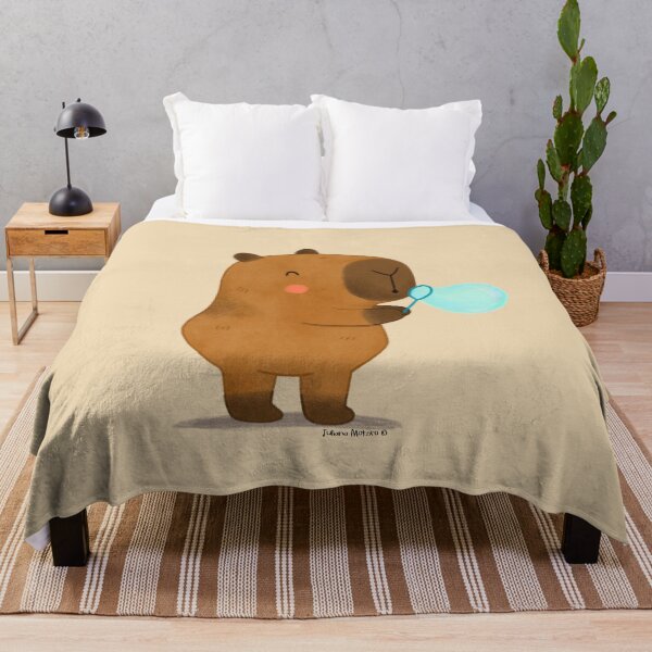 Item preview, Capybara making bubbles designed and sold by julianamotzko.